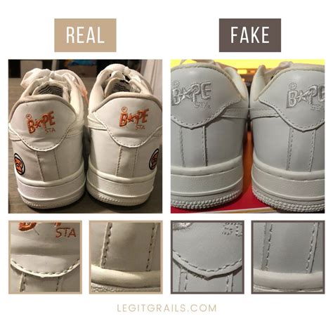 how to tell if bape shoes are fake|real vs fake bape shoes.